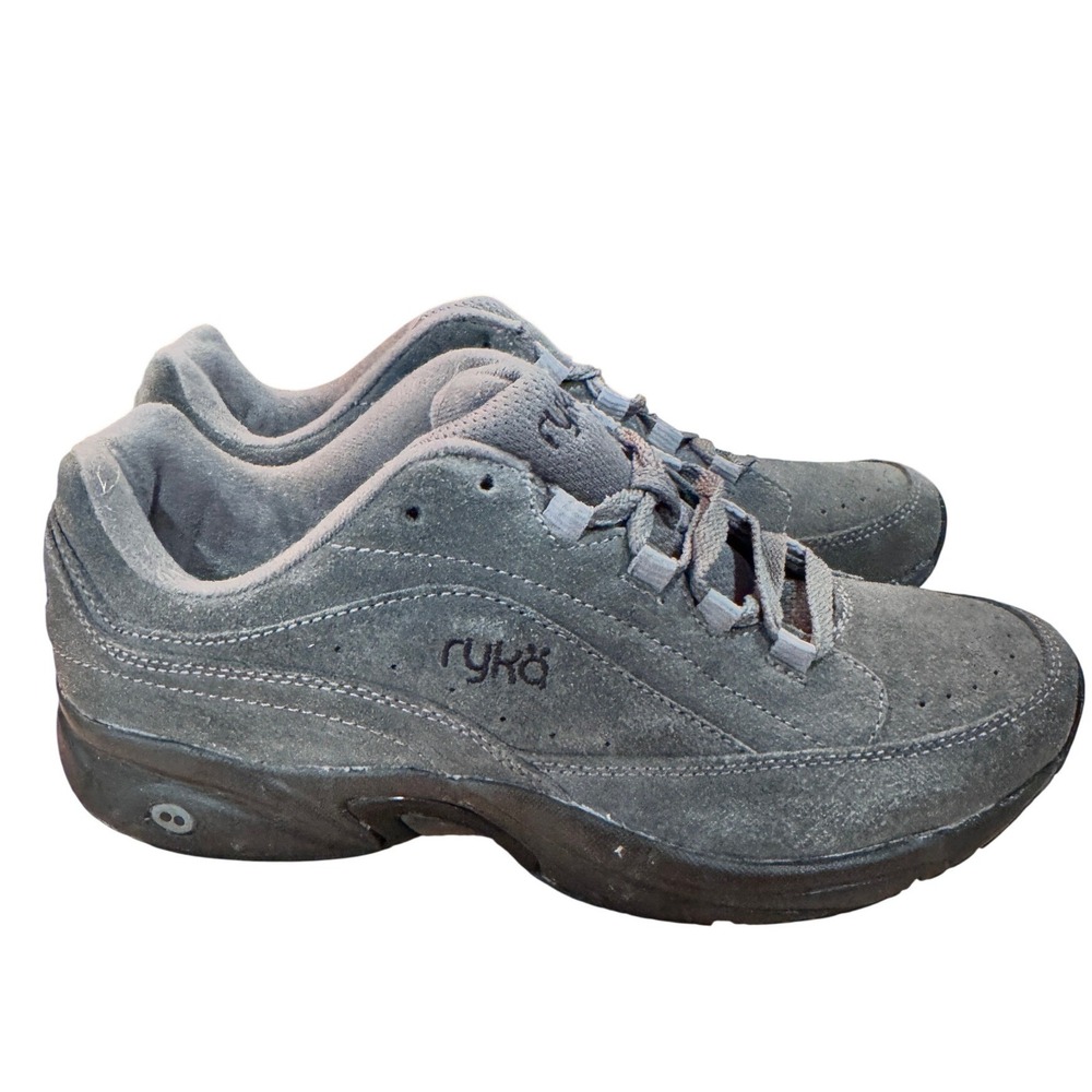 Ryka Gray Suede Walking Comfort Sneakers‎ Shoes Women's US 9M Catalyst 3